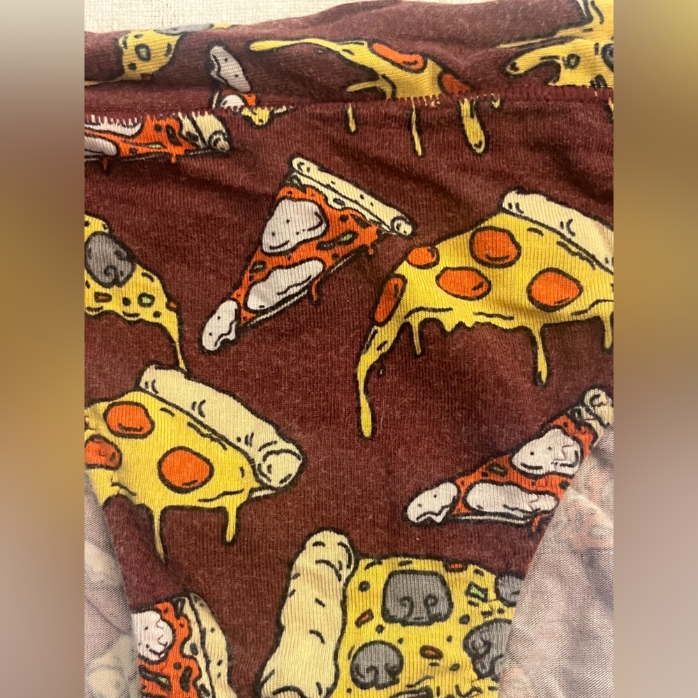 MeUndies merlty Cheese pizza Print Bikini Set. Set of 2 pieces. - Picture 2 of 7